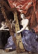 Giovanni Lanfranco Venus Playing the Harp oil painting reproduction
